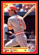 Paul O’Neill 1990 Score #295 Cincinnati Reds MLB READ FREE SHIP