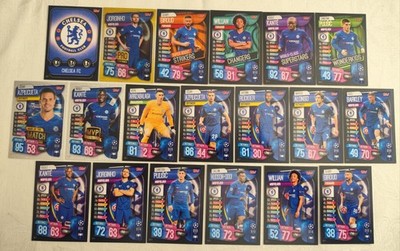 Match Attax 19/20 Team Set Club Chelsea FC alle 19 Karten Lot 2019/2020