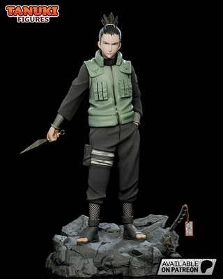 Shikamaru by Tanuki FAN ART 1:12 Statue Resin 3D Printed DIY Model Kit