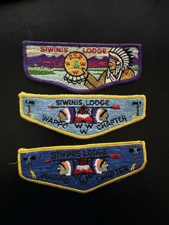 OA Siwinis Lodge 252 Flap Lot Set Wappo Chapter Boy Scouts of America BSA