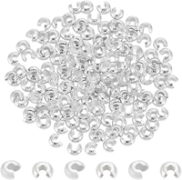 150 StüCk 4Mm Offene Crimpperlen Vergoldet FüR DIY Schmuckherstellung