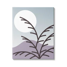 Moonlit Mountain Botanicals Canvas Wall Art, Design by Lil' Rue