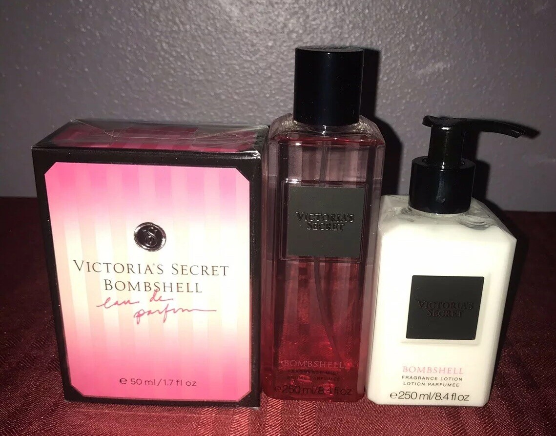 VICTORIA'S SECRET BOMBSHELL EAU DE PARFUM 1.7oz, BODY LOTION