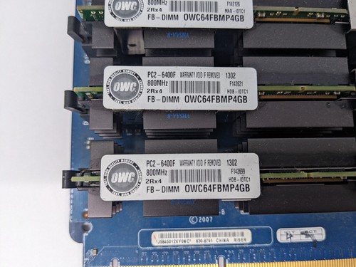 Apple Mac Pro Memory Riser 630-8751 820-2178-B OWC 16GB(4x4GB) DDR2 PC2-6400 FB - Picture 6 of 6