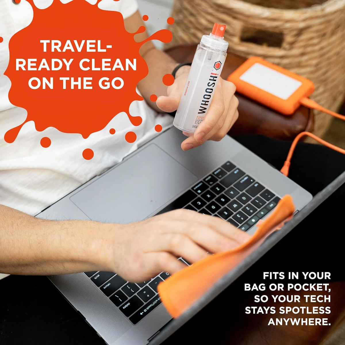 Kit Pulizia Schermi WHOOSH! - Spray 30ml + Panno Microfibra Per Device - Foto 6