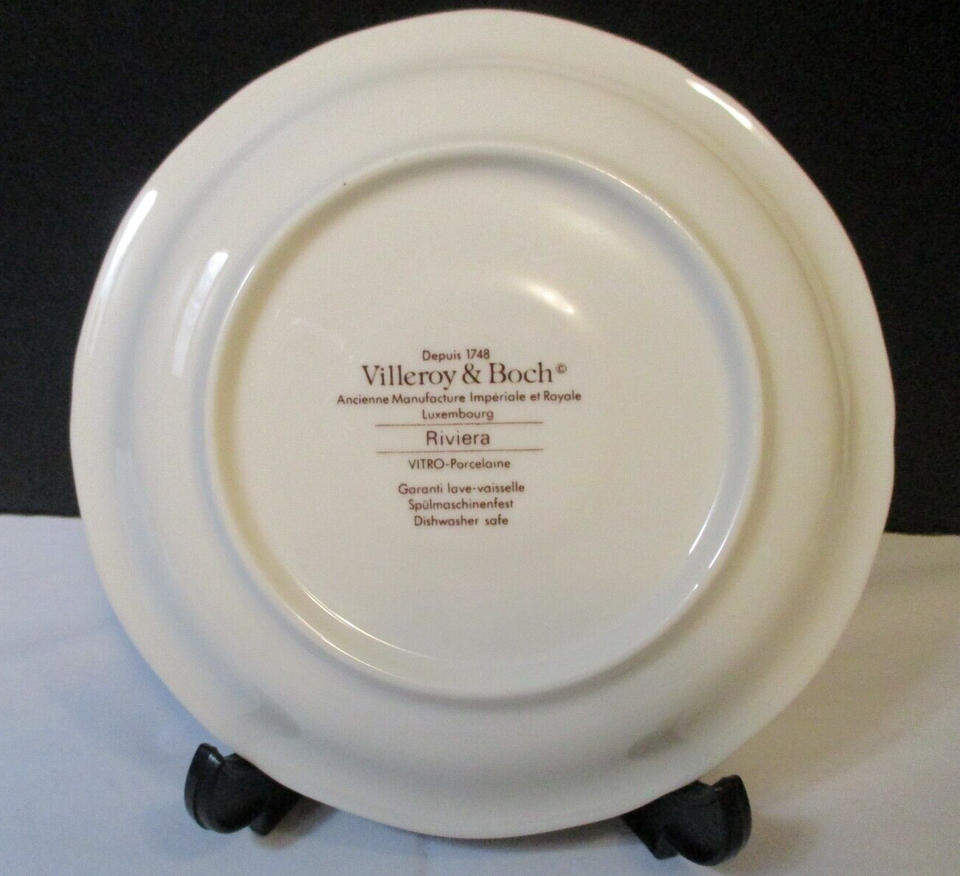 Villeroy and Boch Riviera Cup Saucer Candlestick 1748 Porcelaine