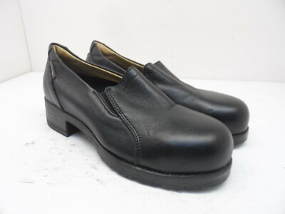 Mellow Walk Women's Slip-On Vanessa Steel Toe Work Pumps 402109 Black Size 6.5D