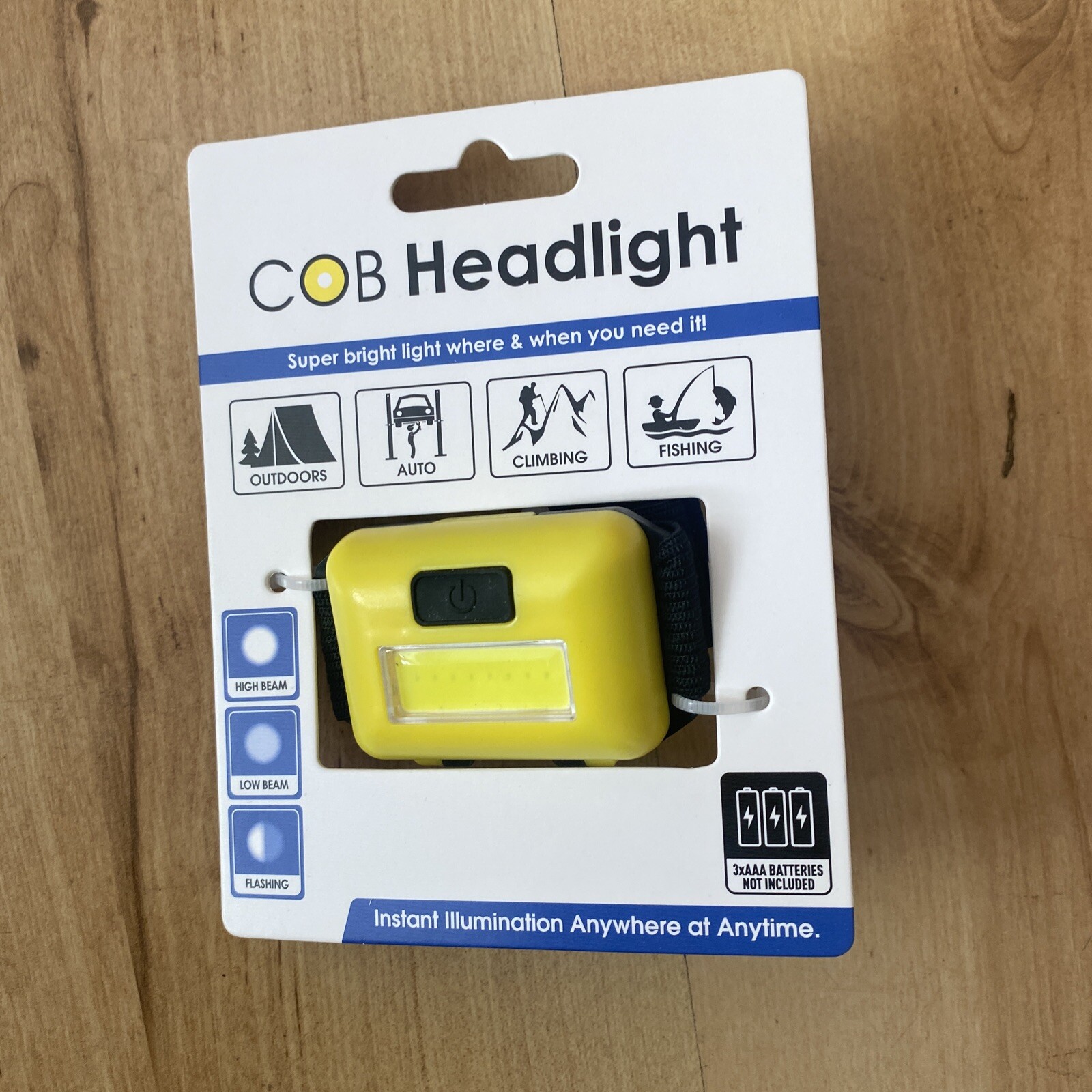 COB HEADLIGHT - Super Bright Light When Needed  High & Low Beam Flashing