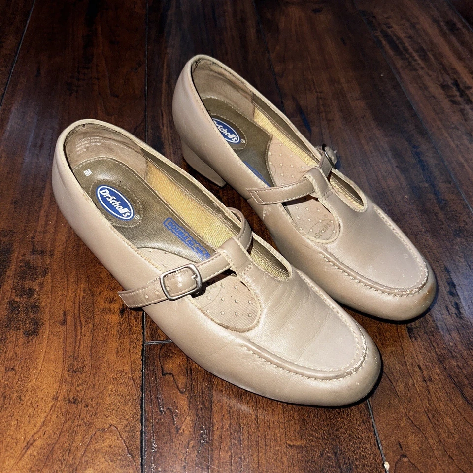 Sandalias de vestir Dr Scholls para mujer talla 8 tacones marrón tostado estampado elegante elegante Foto 2 de 4