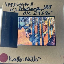 Vincent Van Gogh "Les Alyscamps " Dutch Post-impressionism 35mm Art Slide