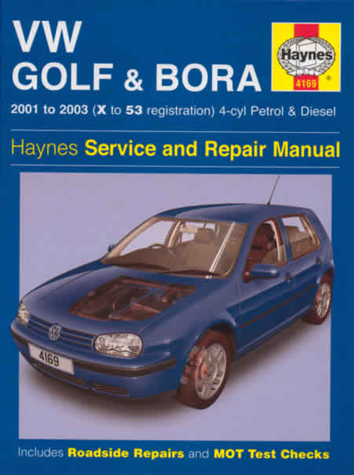 VW Golf VW Bora Petrol Diesel 2001-2003 Haynes Workshop Manual Service Repair