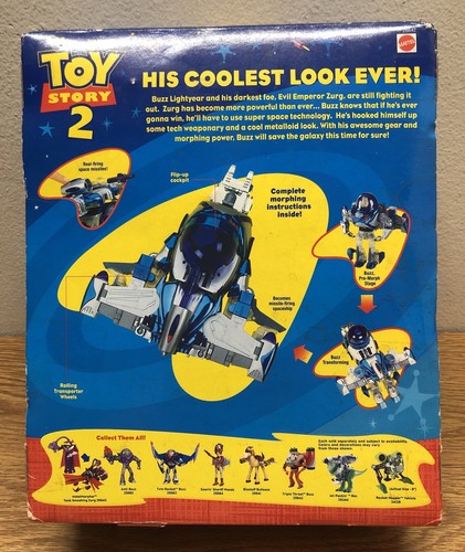 TOY STORY 2, NEW IN BOX, ROCKET BLASTING BUZZ,METAL MORPHERS Disney 26642 - Picture 7 of 12