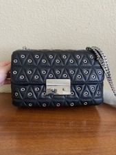 Michael Kors Sloan Grommet Large Quilted Leather Chain Shoulder 