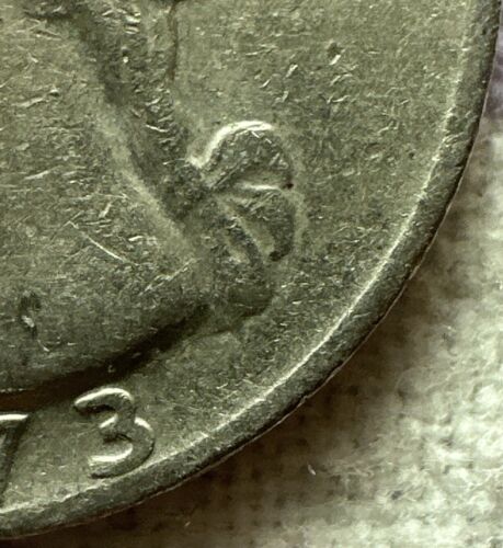 Rare 1973 Liberty Quarter No Mint Mark Philadelphia Mint W/ Letter Rim Error - Picture 9 of 9
