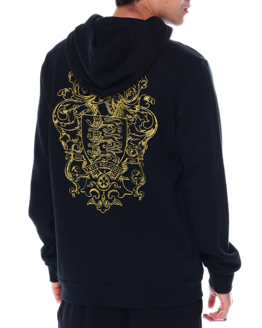 TRUE RELIGION Embroidered Pull Over Hoodie, Color Black/Gold, Size XXXL,  $189.00 | eBay