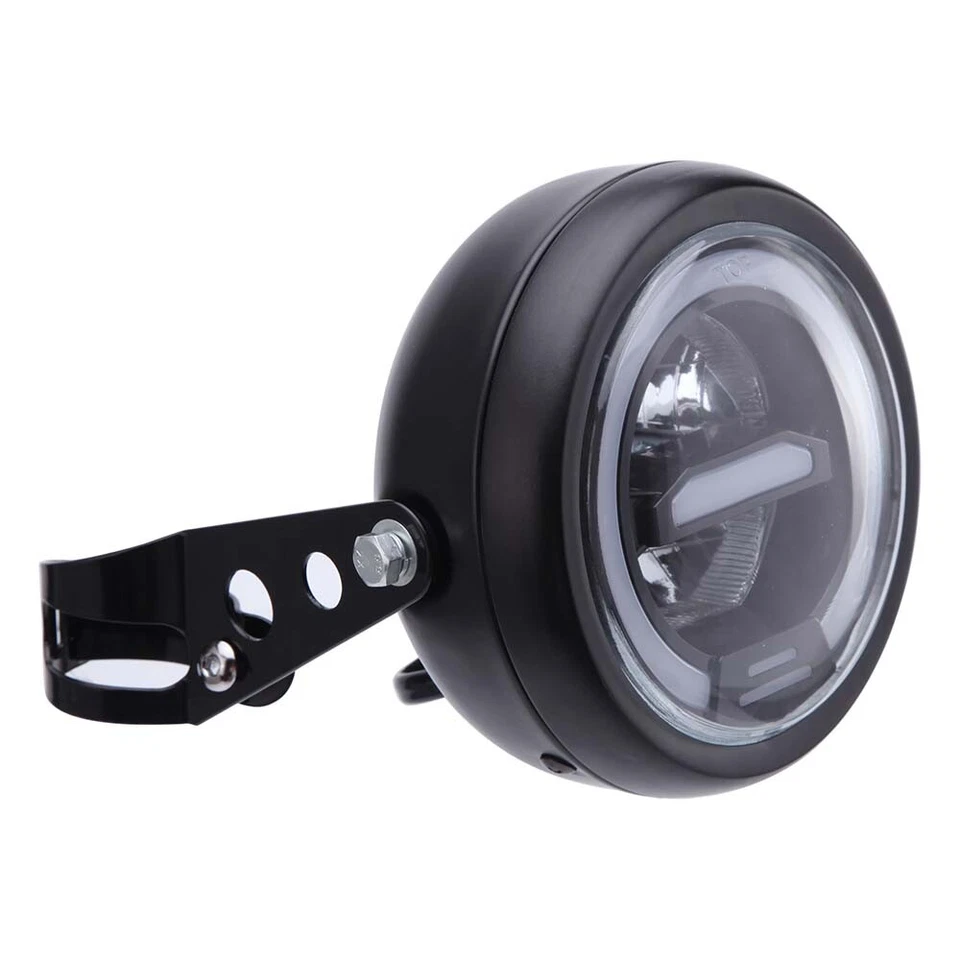 Faro proyector LED de 6,8 pulgadas para motocicleta faro redondo universal Foto 3 de 4