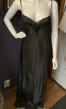 Vintage Parisian Intimates LIQUID MUST SEE Satin Gown Size S