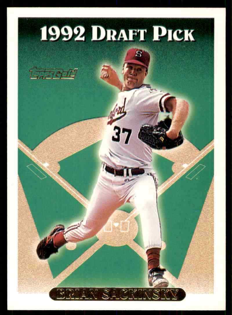 1993 Topps Gold Brian Sackinsky #647 2