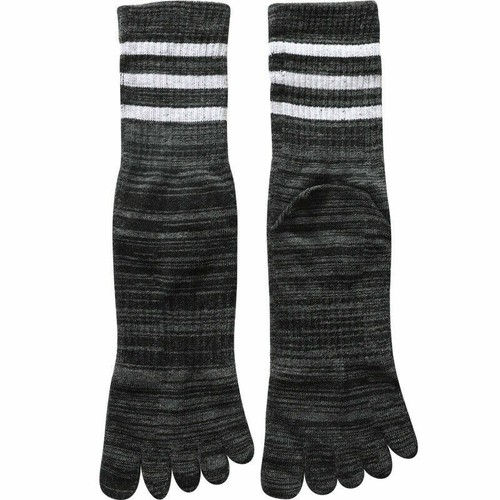 5 Paar Zehensocken Herren Baumwolle gestreift lange Fünf-Finger-Socken Fitnessstudio Sport Freizeit - Bild 7 von 12