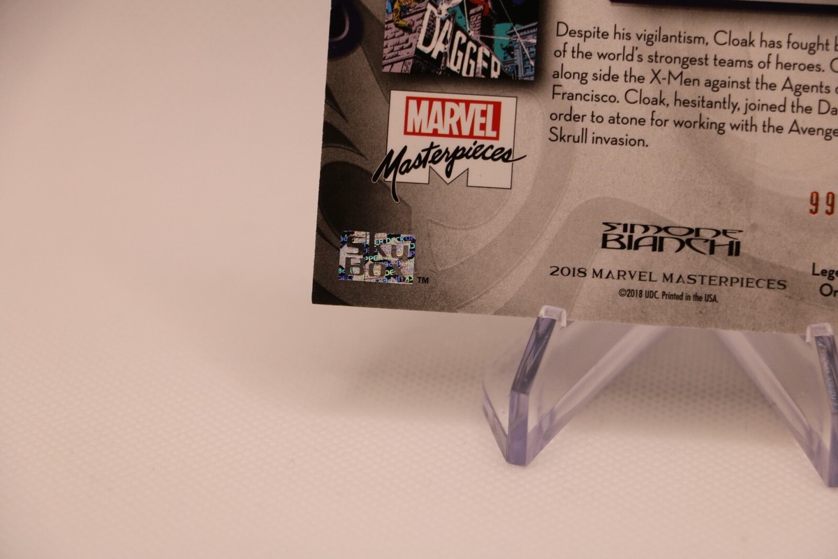 2018 Skybox Marvel Masterpieces 【Cloak】 2018 Upper Deck Marvel Masterpieces Level 1 Legendary Orange