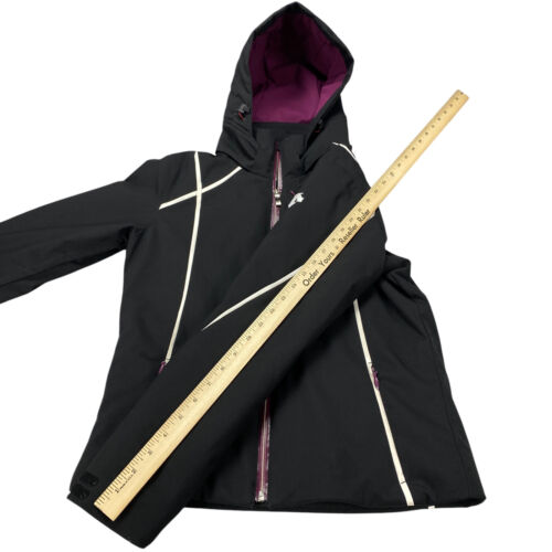Descente Women's Bree Ski Hooded Insulated Jacket Size US 4 Black - Picture 8 of 19
