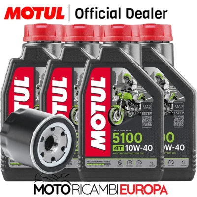 KIT TAGLIANDO OLIO MOTUL Benelli 502 TRK X (Euro 4) 17-20 + FILTRO OLIO SPECIFIC