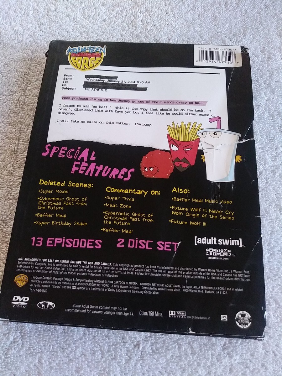 Aqua Teen Hunger Force: Volume 2 (DVD) adult swim cartoon Fries