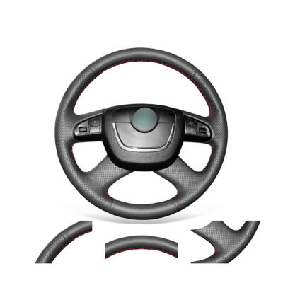 Artificial Leather Steering Wheel Wrap for Skoda Octavia a5 Superb Fabia