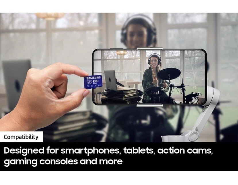 Samsung - Pro Plus 512GB microSDXC Memory Card 180 MB/s Read 130 MB/s Write - Image 4 of 4