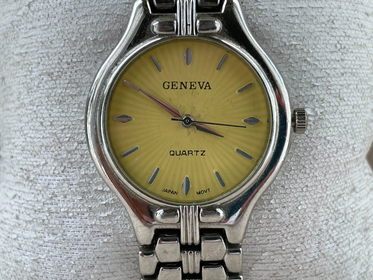 Geneva watch silver sale