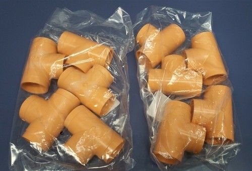 Lot of 10 TYCO FIRE TFP BlazeMaster CPVC 1-1/4" Tee Orange Piping System 80002
