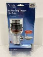 KEENEY LIFT ROD POP-UP BATHROOM SINK DRAIN K820-77BN BRUSHED NICKEL NEW