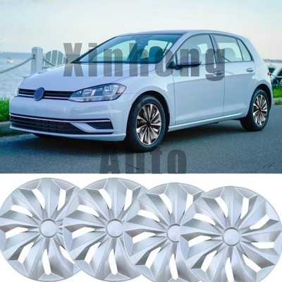Set of 4 Wheel Covers 16'' Snap On Hub Caps Fit R16 Tire & Steel Rim For VW Golf