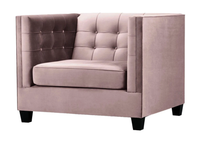 Sessel Chesterfield Textil Stoff Kreative MöBel Neu Modern Wohnzimmer Lila