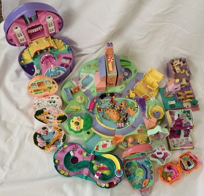 Polly Pocket Konvolut mit vielen Häusern & Figuren XXL