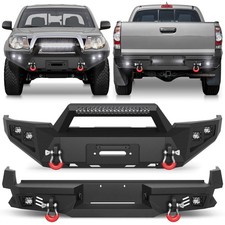 For 2005-2015 Toyota Tacoma Offroad Front Or Rear Bumper With Led Light D-rings