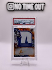 Malik Nabers RC Patch Auto Orange /25 PSA 10 Pop 1 2024 Topps Resurgence