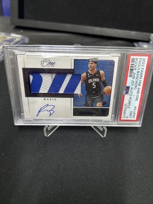 2022 Panini One And One Paolo Banchero /35 Purple Jumbo Rpa Psa 9 Jersey # 5/35