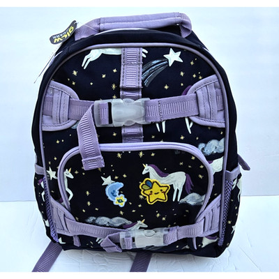 Pottery Barn Kids Mackenzie Backpack Navy & Purple Night Glow Unicorn Small