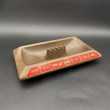 VTG Coca Cola Ashtray Multilingual RARE HyaLyn Porcelain Brown Red Gold