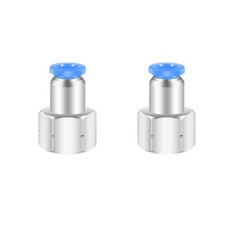 2 PCS 8mm x 3/8 NPT Female Thread Air Fittings Push To Connect Pneumatic