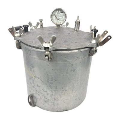 #ad Vtg 30s 40s National Pressure Cooker Model 12 Eau Claire Wis Heavy Cast Aluminum $44.99