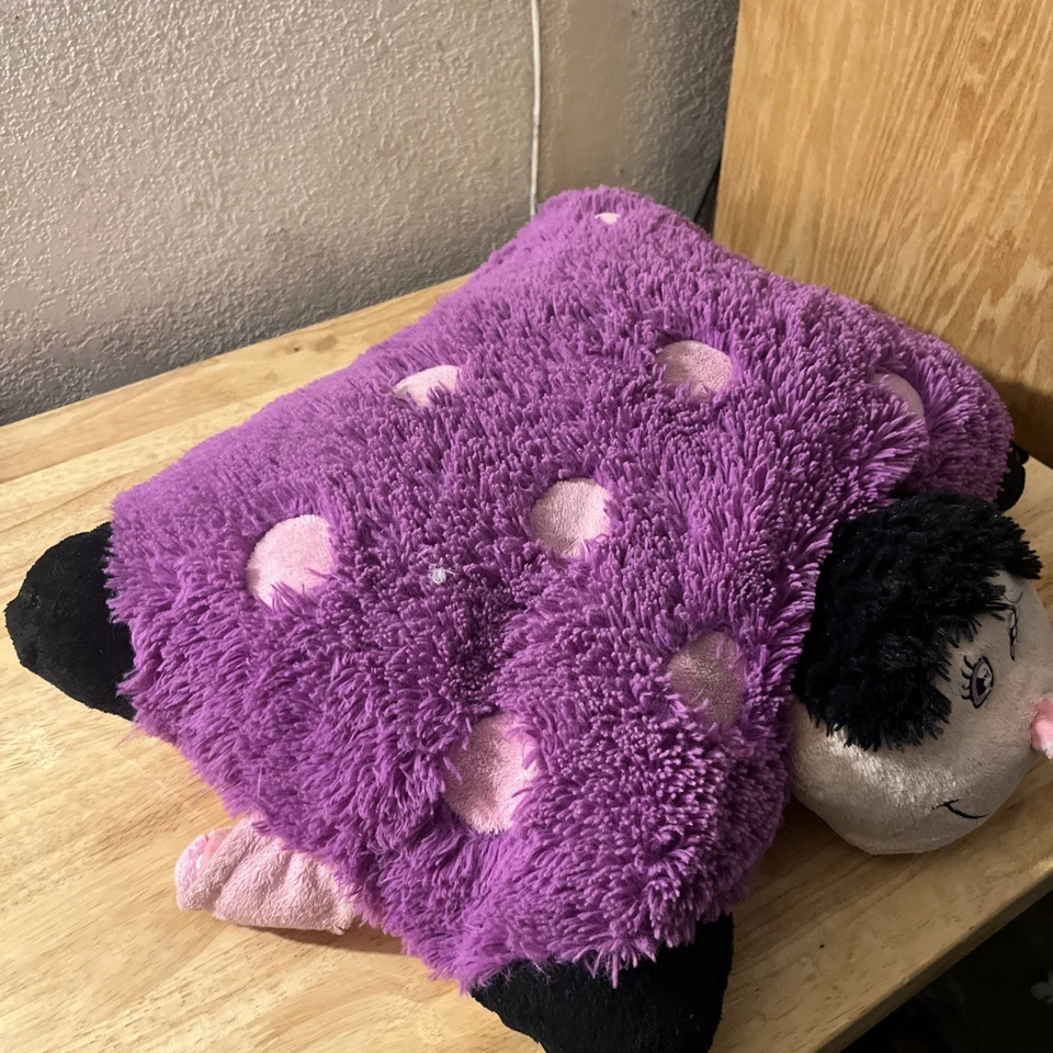  Limited 2011 Edition Pillow Pets 11 Inch Pee Wees Purple Pink Dreamy Ladybug - Image 2 of 4