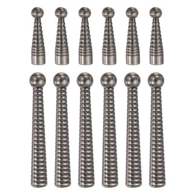 12Pcs Bolo Tie Tips Vintage Cord End Caps Spiral Style, Deep Silver