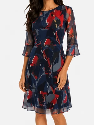 More & More Kleid 36 S Bunt Damen Elegant Elegant Muster Geblümt Neu - Bild 1 von 4