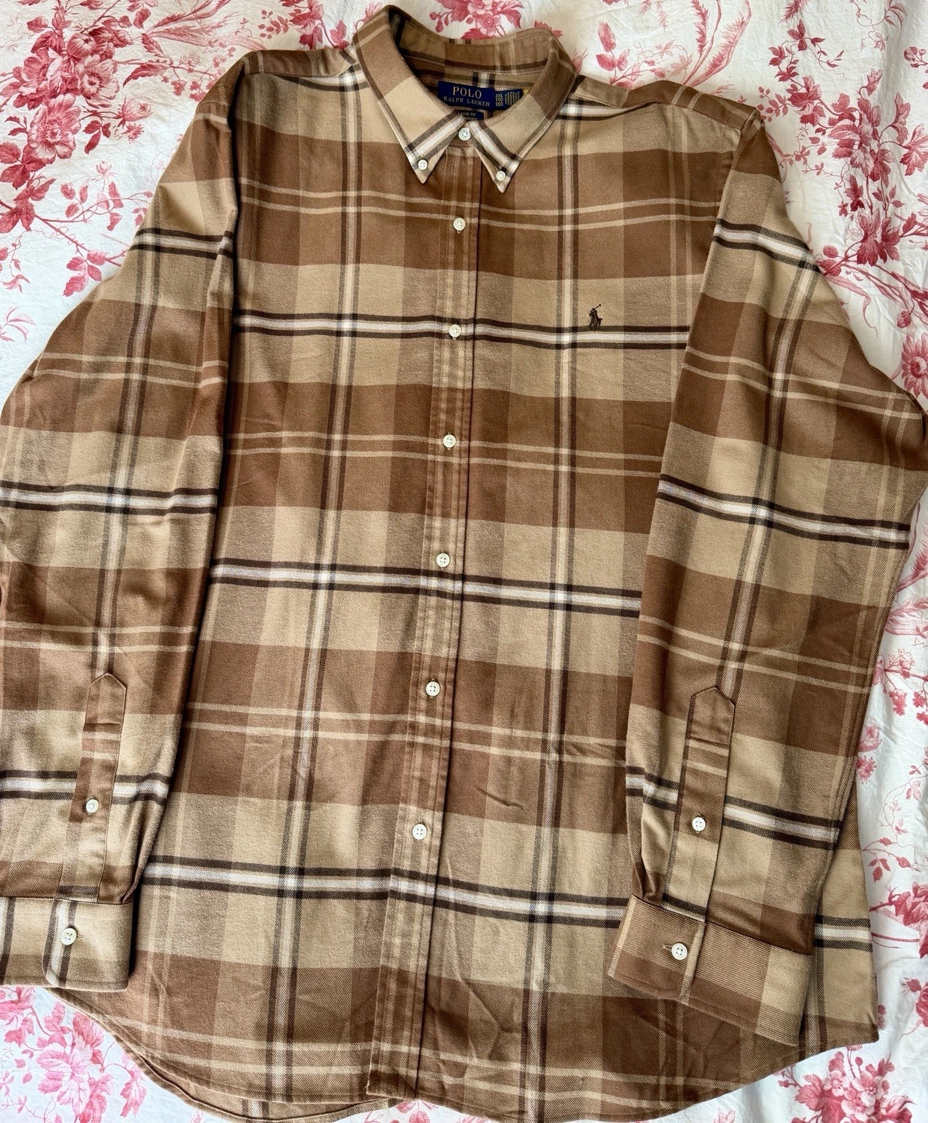 Ralph Lauren Classic Performance Twill Plaid Shirt NWOT XXL - product detail image 3