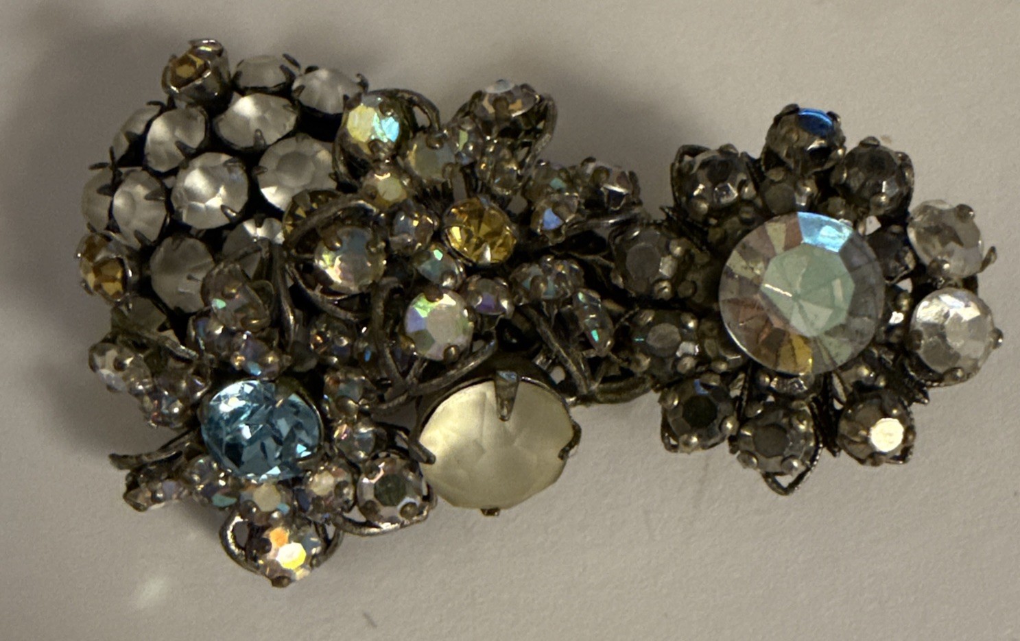 Miriam Haskell 2” Brooch Unsigned Pin - Absolutel… - image 1