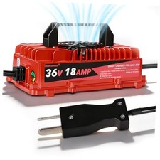 36 Volt Golf Cart Battery Charger with Crowfoot Plug For 36V Lead Acid-EZGO