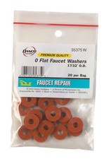 Danco 35375W Durable Rubber 0 Flat Premium Faucet Washer 17/32 O.D. in.