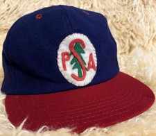 Vintage 1950s PSA Wool Felt Baseball Cap Hat USA Made Youth Small